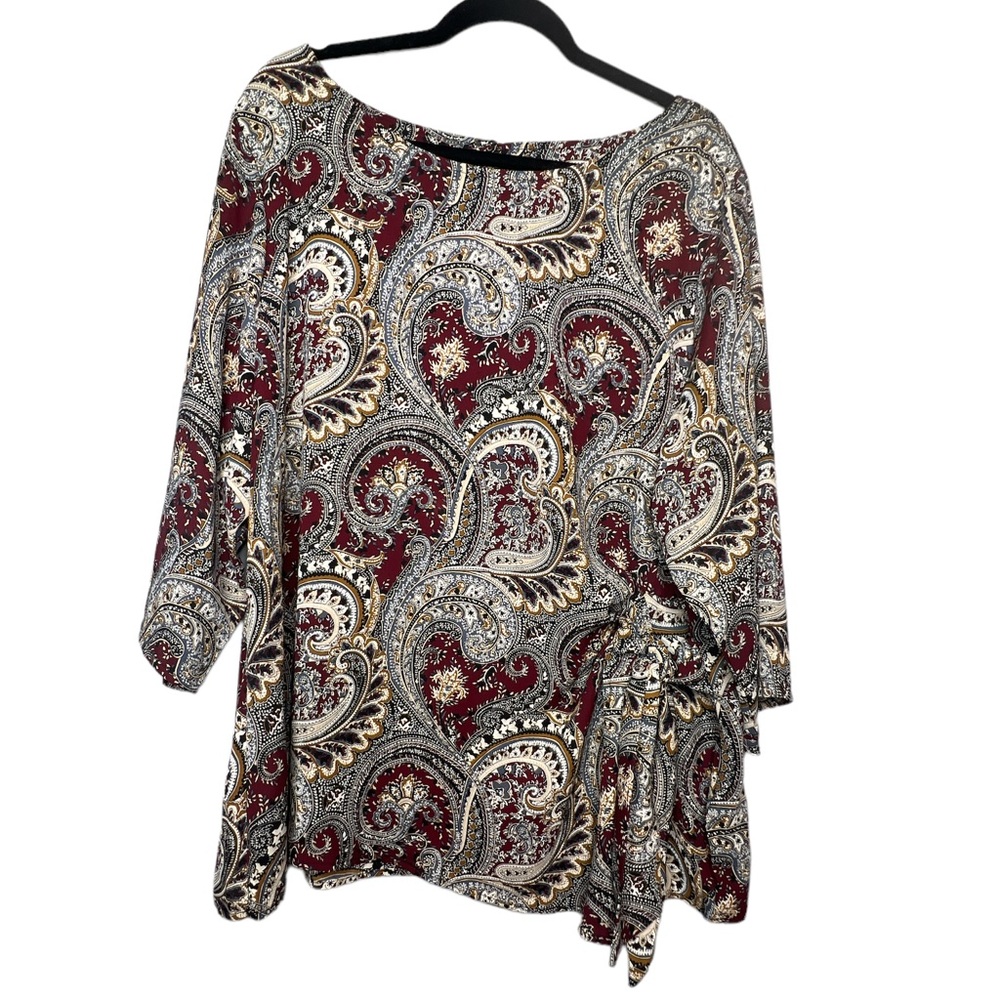 A21 Dressbarn Paisley Print Blouse